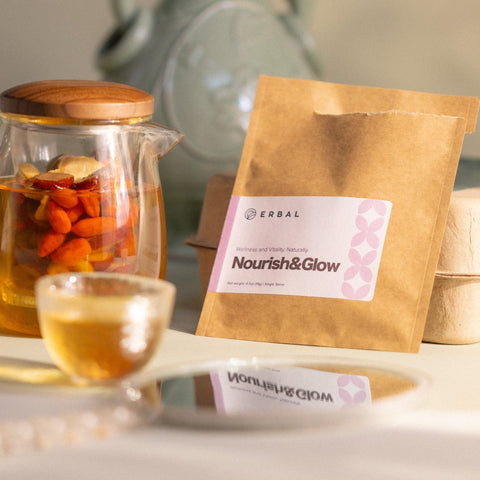 Hot Brew Bundles (Nourish&Glow + Namaste) - Erbal | natural hydration with herbs, whole fruits and superfoods