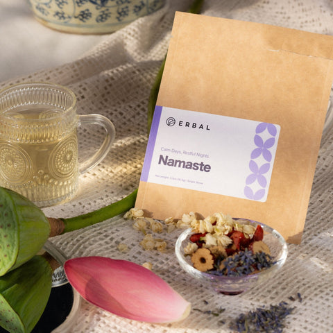 Hot Brew Bundles (Nourish&Glow + Namaste) - Erbal | natural hydration with herbs, whole fruits and superfoods